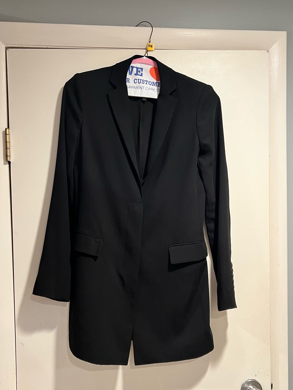 BCBGmaxazaria Black Women's Long Blazer Jacket -size xxs
